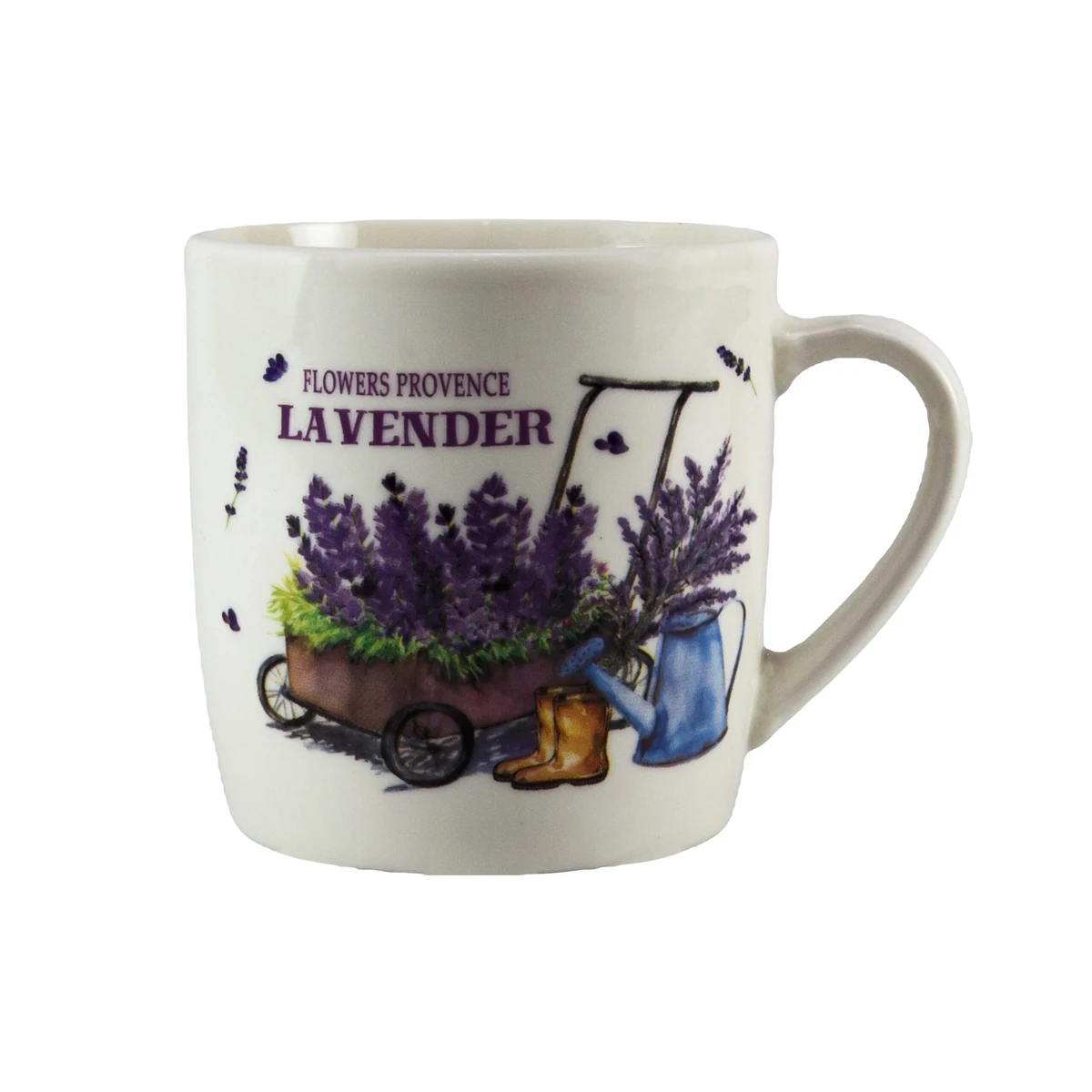 Чаша 170 ml бял с design lavanda