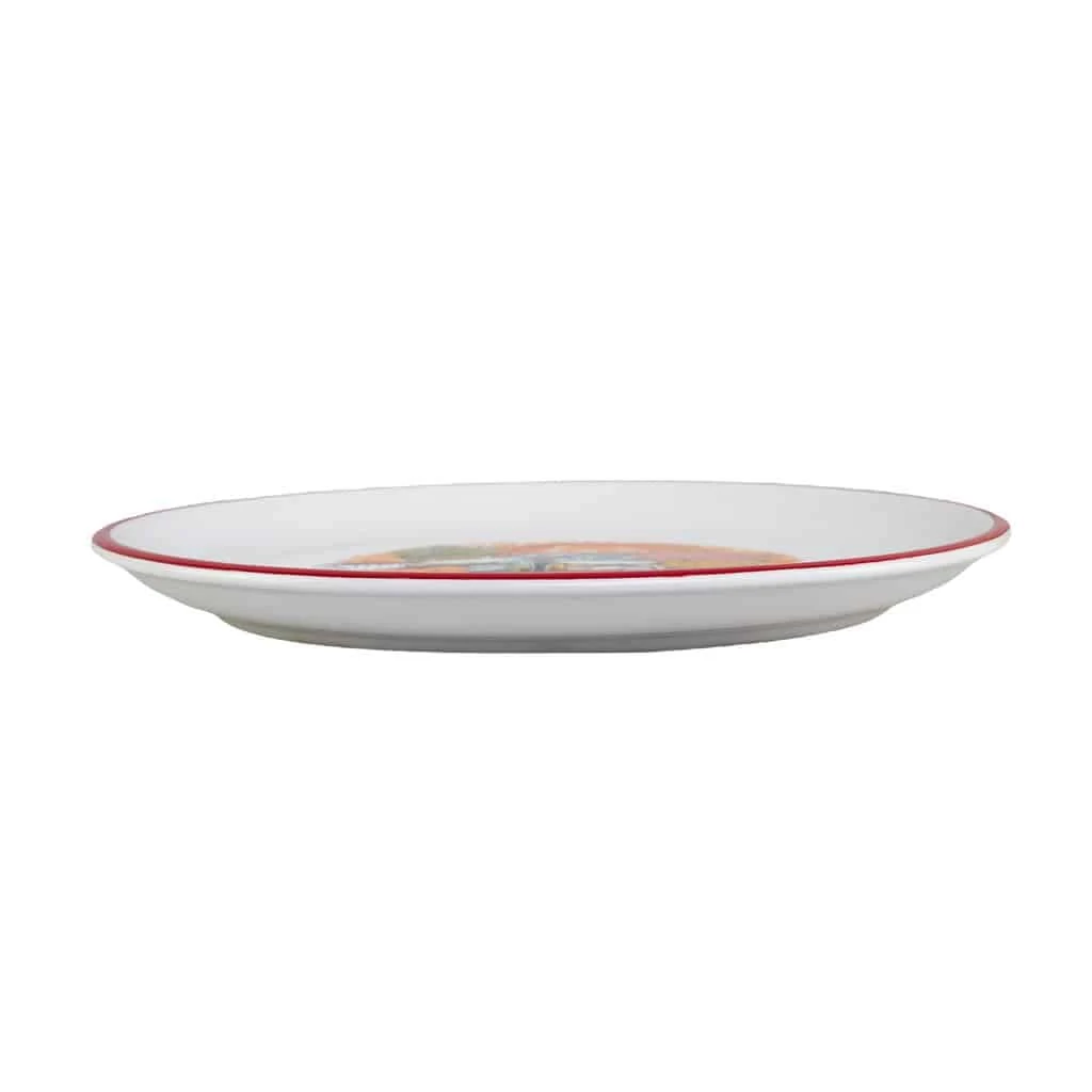 Platte weiß mit decor pizza 28.5 cm