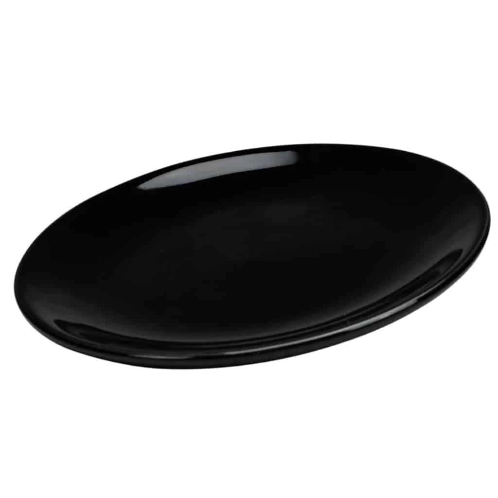 Farfurie cu model Negru Abis, 15.5 cm