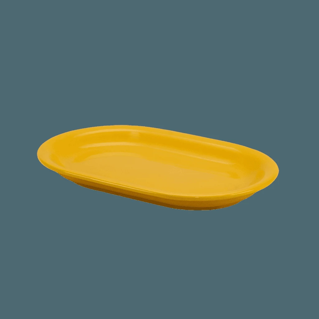 Platte gelb 23.5x15 cm