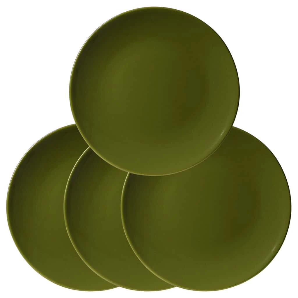 Set 4 Teller pentru Dessert mit stil grün glänzend!