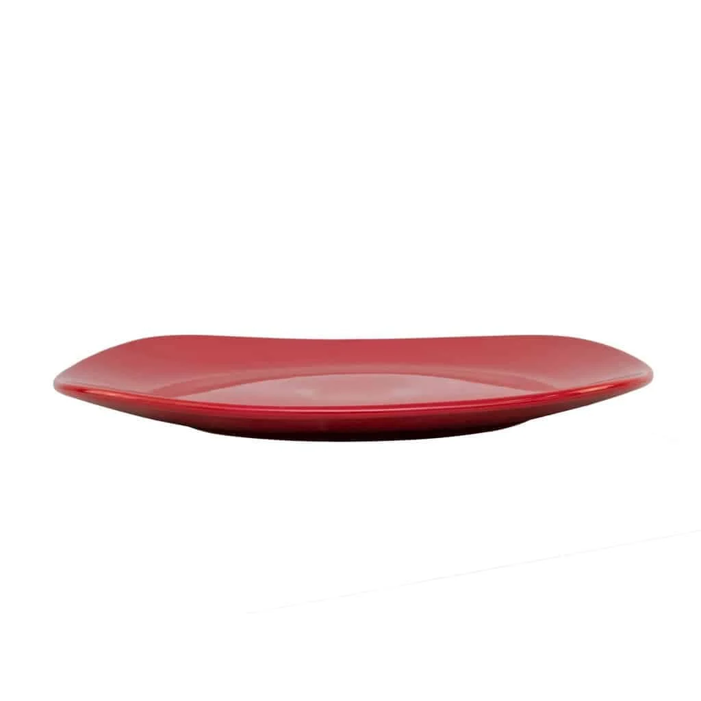 Platte patrat rot, 30 cm
