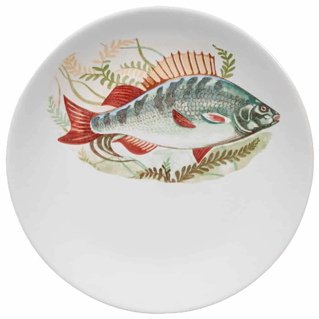 Teller intinsa weiß pur mit decor peste, 26 cm