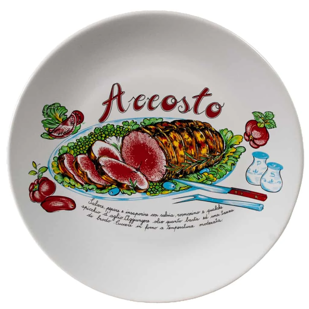 Teller intinsa mit decor accosto, 26 cm, weiß pur