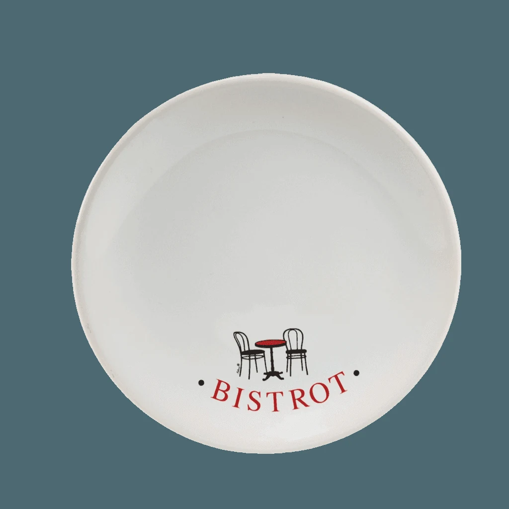 Plate de dessert white decorat 20 cm