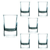 Set 6 pahare Sticla pentru shoturi de 55 ml, Cesiro