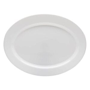 Platou Oval Alb din Opal 35.5x26.5cm