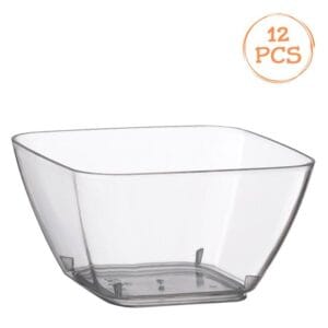 Set Boluri Plastice Transparente Reutilizabile 70ml - 12buc