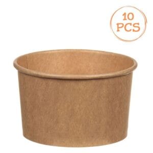 Boluri din Hartie Kraft pentru Inghetata 150ml - 10buc