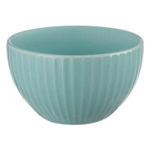 Bol Verde Pastel cu Model Linii Ceramic pentru Alune - Dip 230ml