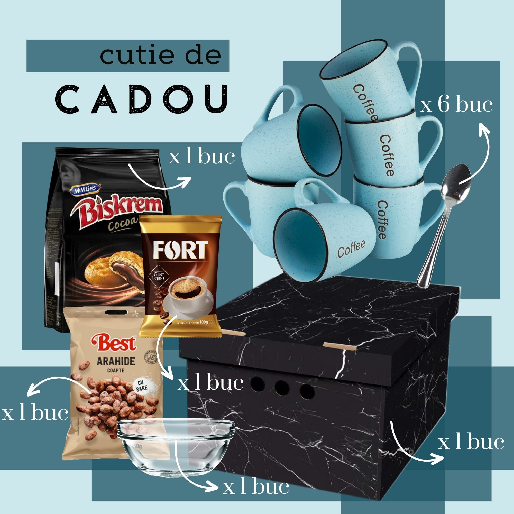 Cutia Cadou Deluxe cu 17 Produse, Eleganță și Răsfăț