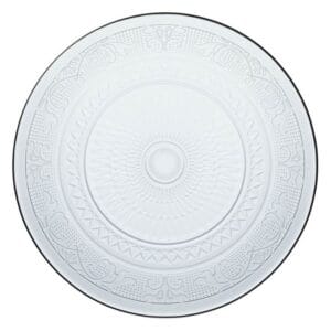 Platou Rotund Sticla Transparenta Model 'Sixtine' Ø32x2.1cm