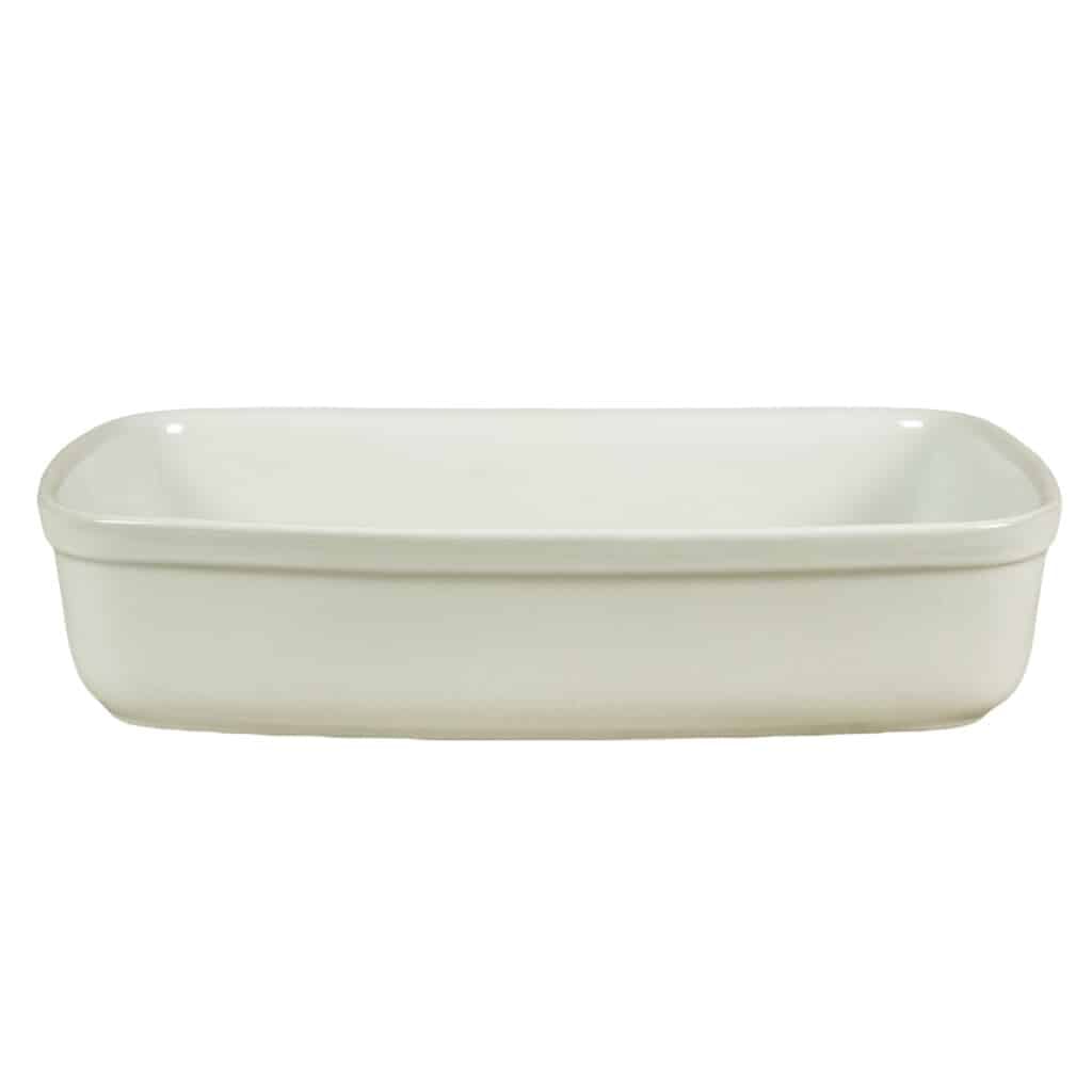 Vas termorezistent 29.5 X 21 X 6.5 cm, Alb