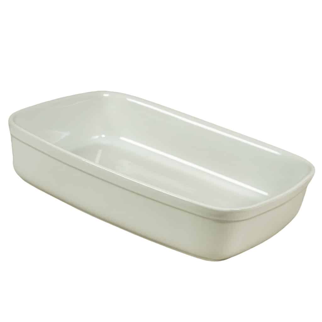 Vas termorezistent 29.5 X 21 X 6.5 cm, Alb - imagine 2