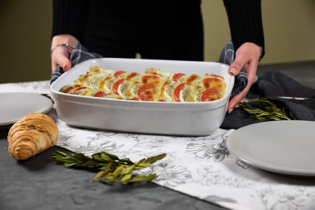 Vas termorezistent 29.5 X 21 X 6.5 cm, Alb - imagine 3