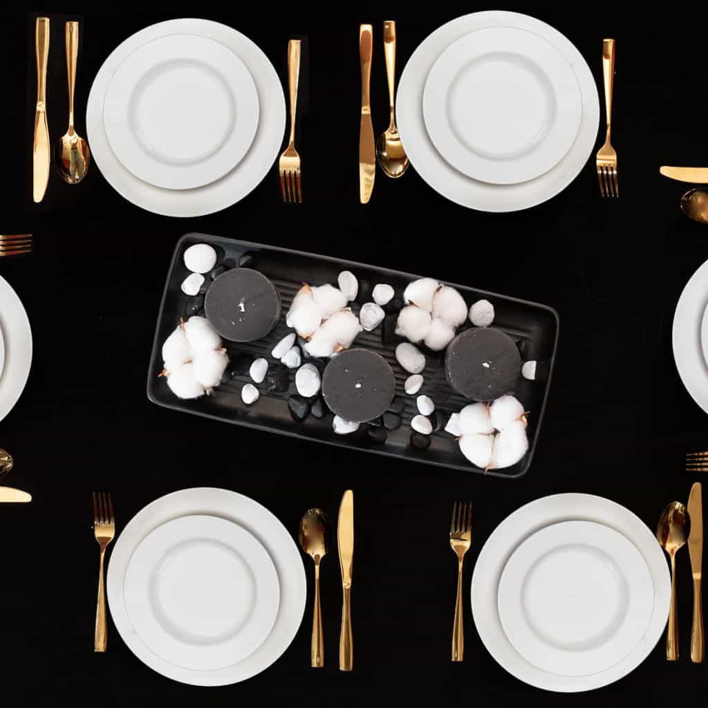 Set farfurii 18 piese, 6 persoane, North Pole, Portelan, Alb - imagine 6