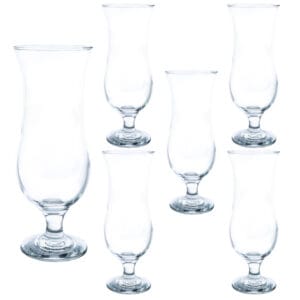 Set 6 pahare de 430 ml cu picior din sticla, Cesiro