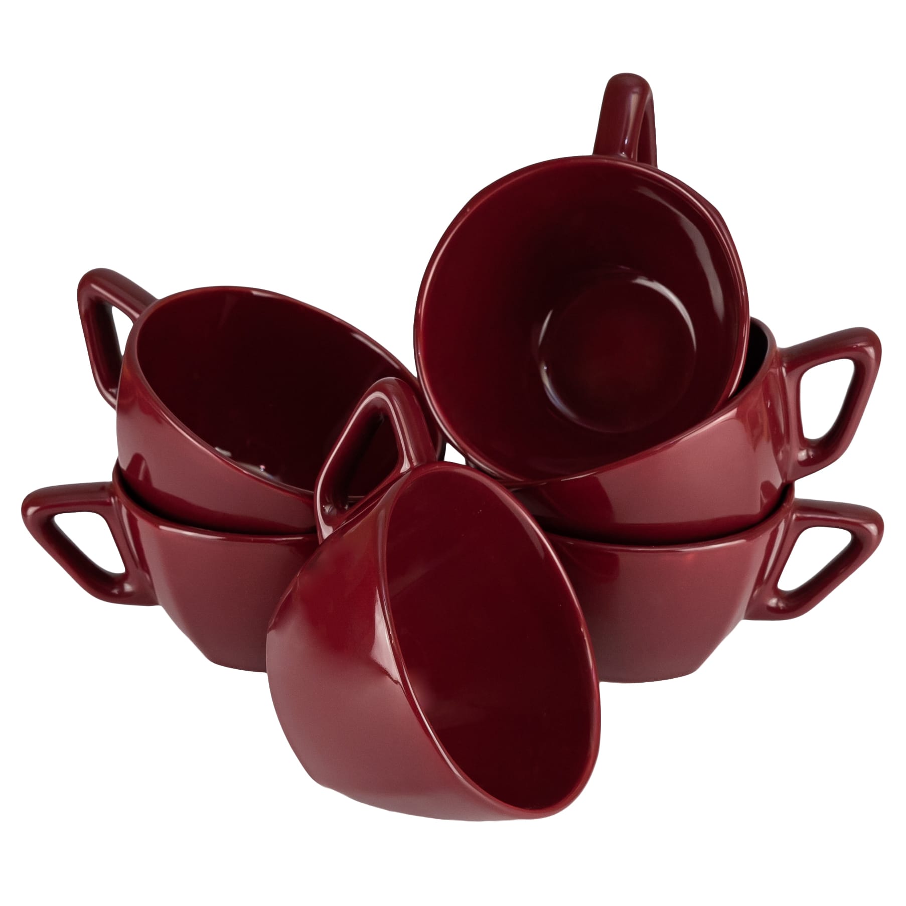 Set 6 cani jumbo, Cesiro, 400 ml, Visiniu