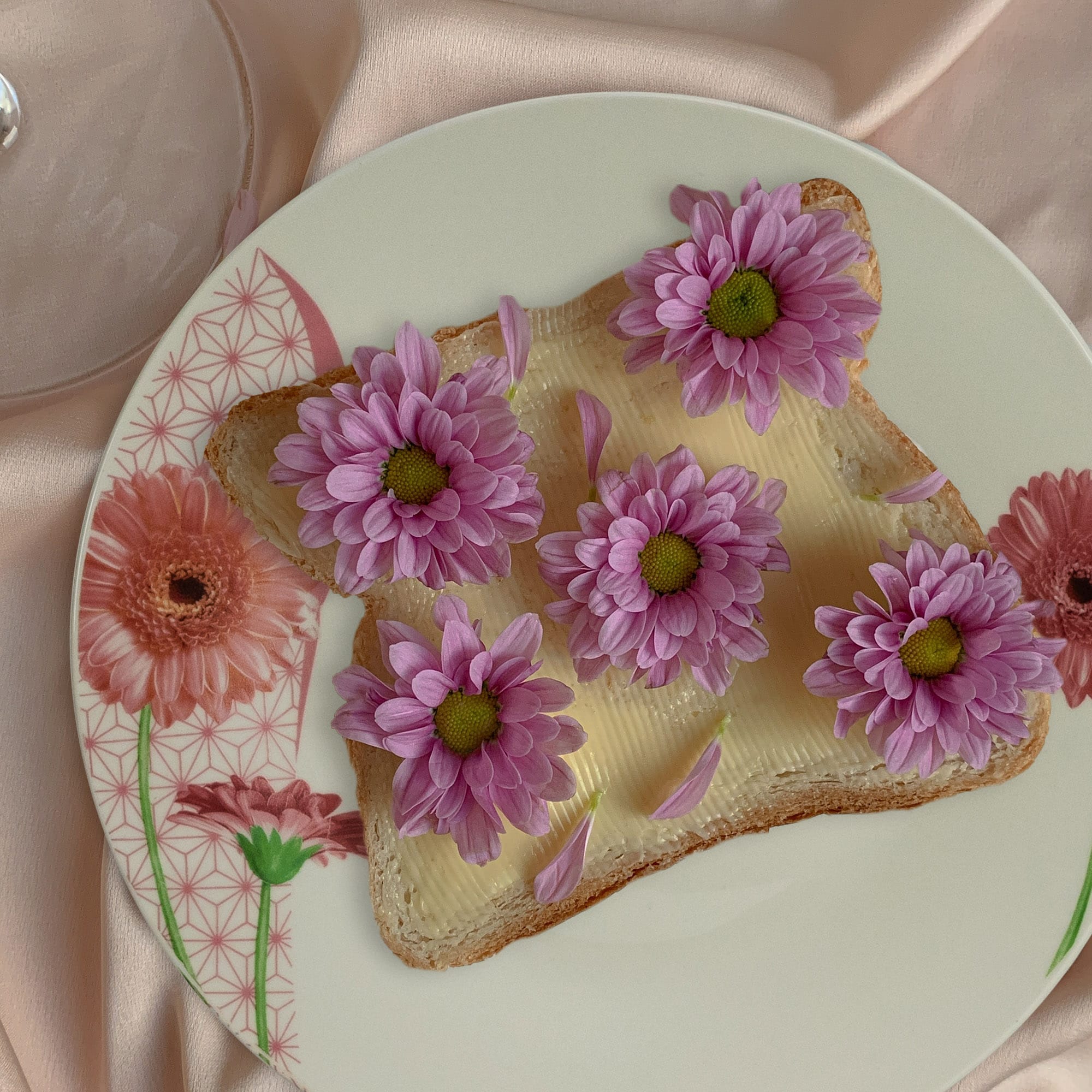Set complet de masa, Daisy, 42 piese, Portelan, Alb cu margareta - imagine 5