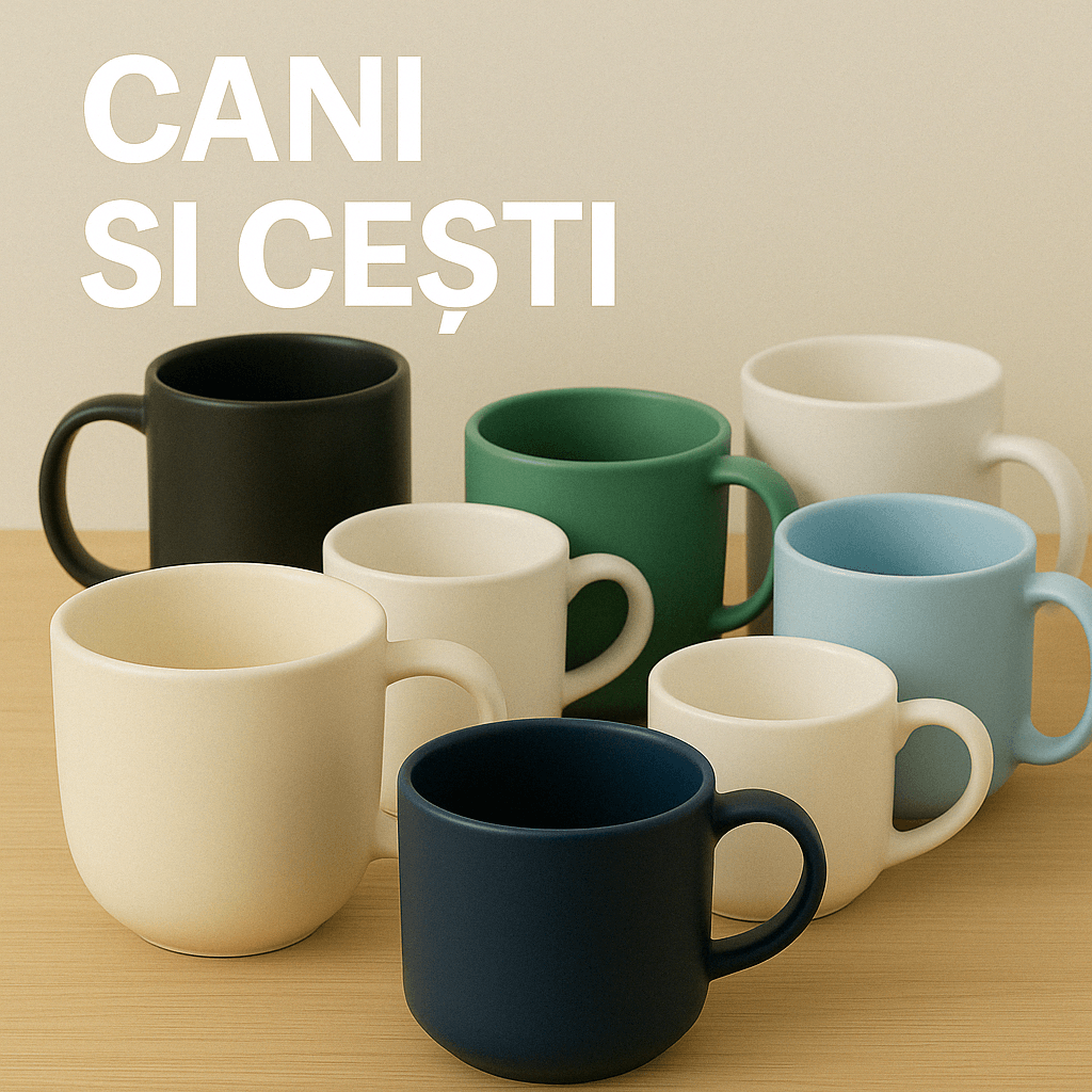 Cani si Cestti Portelan Ceramica Cesiro