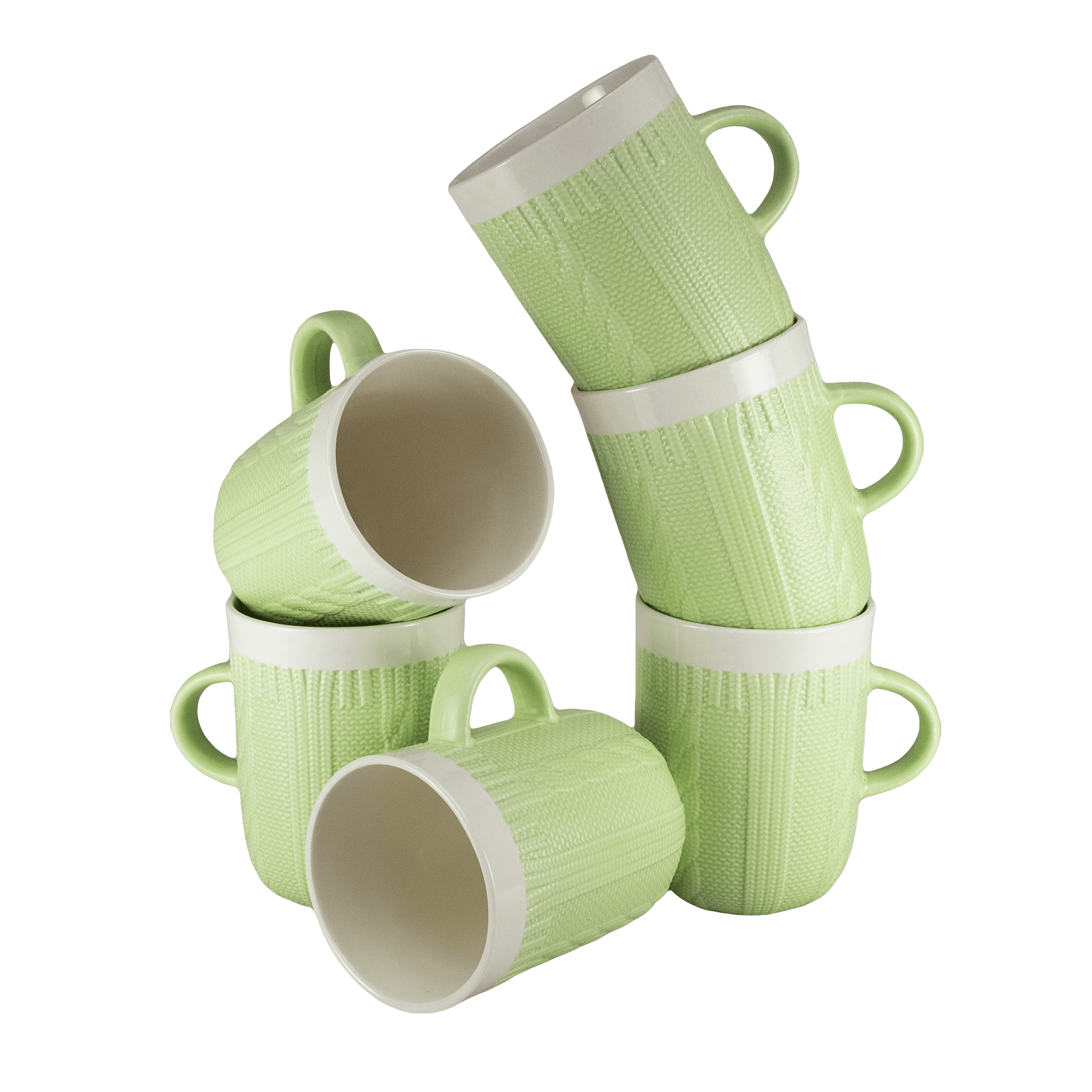 Set 6 căni Verzi de 320 ml, Cesiro