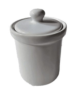 Doza, inaltime 10.5 cm, Alb