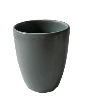 Pahar ceramica, 300 ml, Gri-Verzui Mat