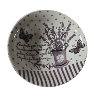 Bol, 17 cm, Decor lavanda