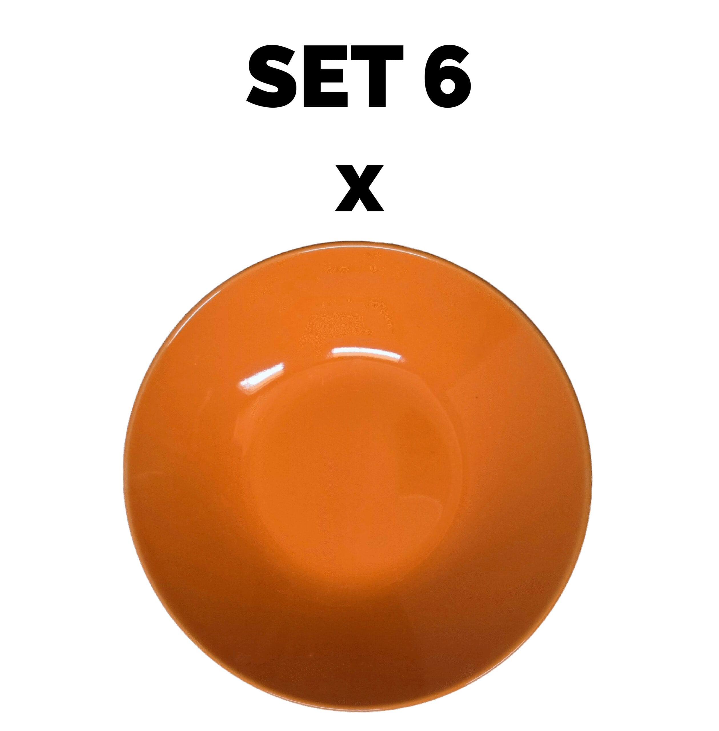 Set 6 piese Farfurie adanca, 21 cm, Portocaliu-01