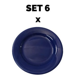 Set 6 piese Farfurie desert, 19 cm, Albastru-01