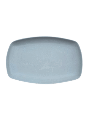Platou rectangular, 30.5 cm, Portelan, Alb