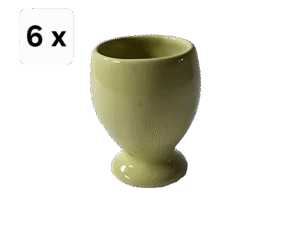 Set 6 suporturi de ou, 6 cm, Verde Salvie Mat