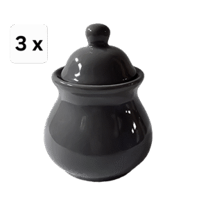 Set 3 doze condimente, 280 ml, Gri