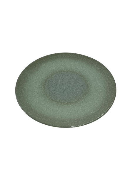 Farfurie desert, 20 cm, Kiwii, Ivoire cu verde - imagine 2