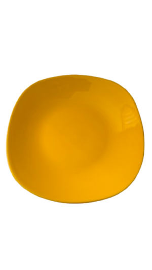Farfurie adanca, 23 cm, Cesiro, Galben lucios