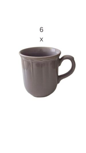 Set 6 cani, 300 ml, Cesiro, Mov lavanda