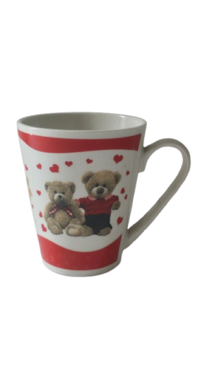 Cana, 300 ml, Cesiro, Decorat cu ursuleti