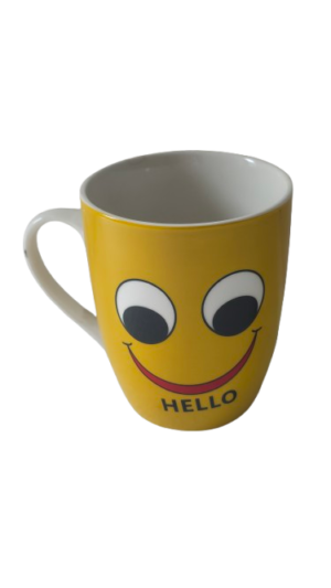 Cana, 320 ml, Cesiro, Galben “Hello“