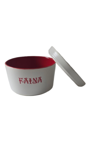 Recipient pentru faina, 700 ml, Cesiro, Alb/Rosu