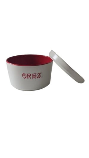 Recipient pentru orez, 700 ml, Cesiro, Alb/Rosu