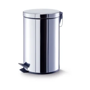 Cos gunoi cu pedala inox, 20 L, argintiu