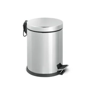 Cos gunoi cu pedala inox, 5L, argintiu