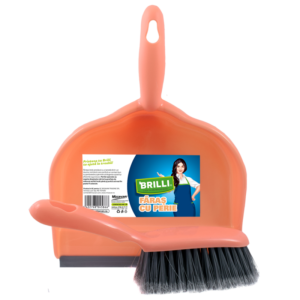 Set faras cu perie Brilli, plastic, peach