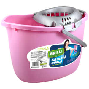 Galeata cu storcator Brilli, ovala, lila, 15l