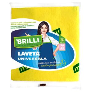 Lavete universale Brilli, 36*40cm, 3 buc/ set