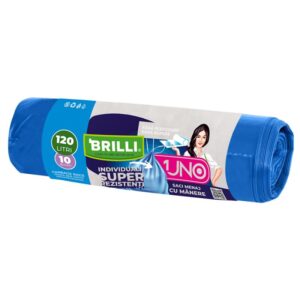 Saci menajeri Uno, Brilli, 120l, 10 buc/set, albastri