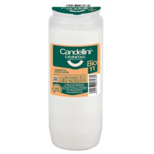 Candela plastic Candellini BIO 11 Alb