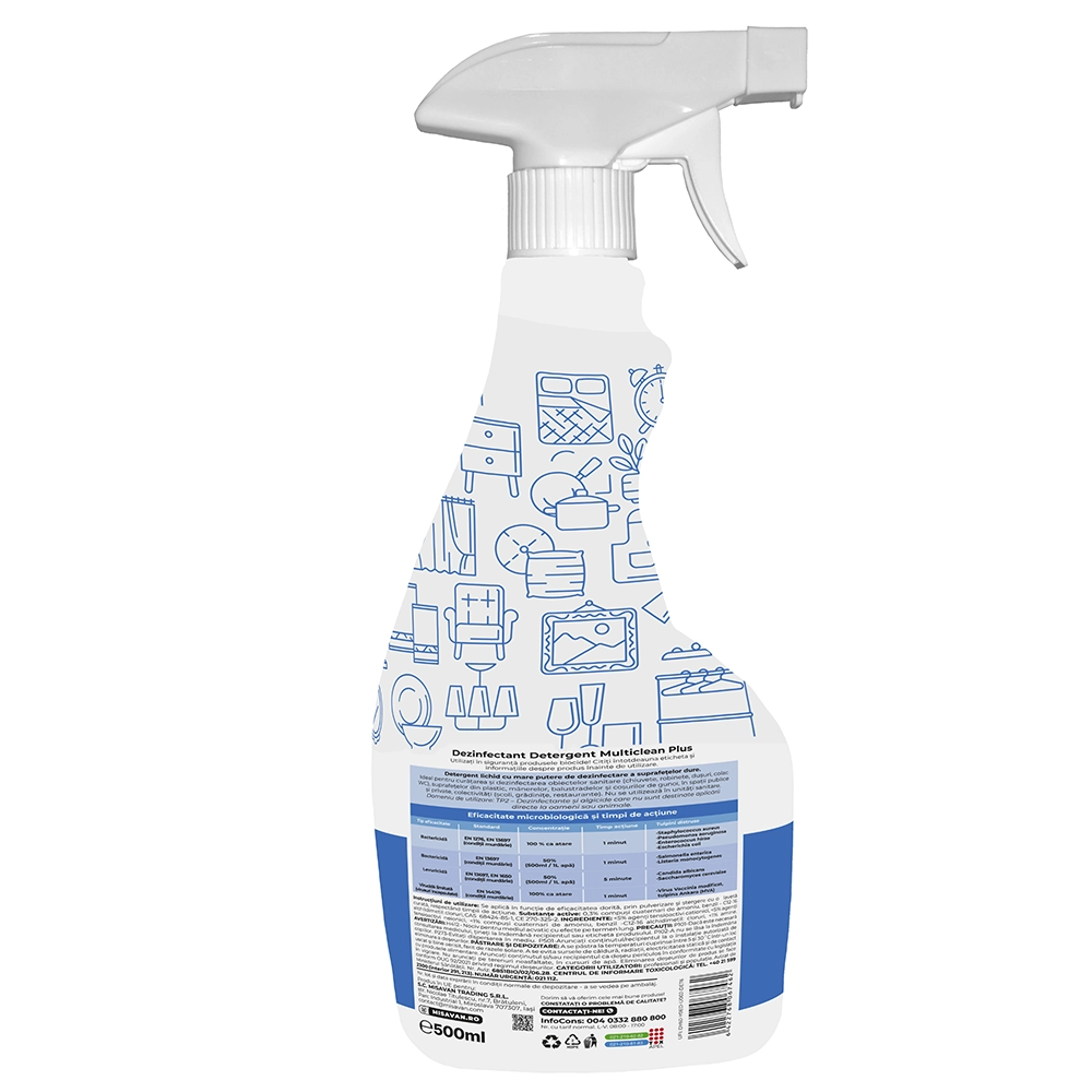 Dezinfectant detergent Misavan Multiclean Plus 500ml - imagine 2