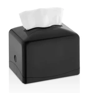 Dispenser MINI, plastic, servetele de masa pliate, 2 str, negru, 11x19cm
