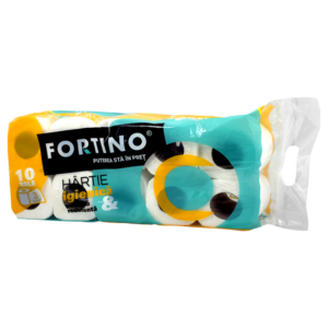 Hartie igienica Fortino, 3 straturi, 10 role